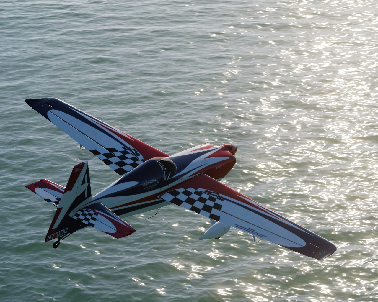 Edge 540 over water