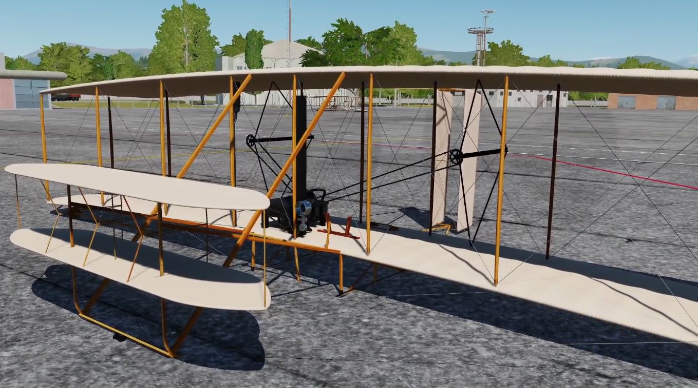 Wright Flyer on the ramp